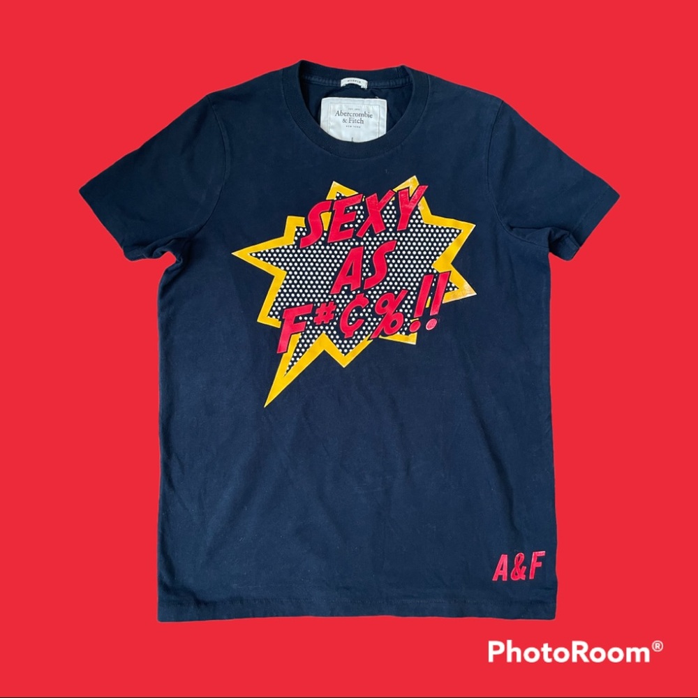 A&F SEXY AS F MUSCLE TEE MENS SIZE LARGE